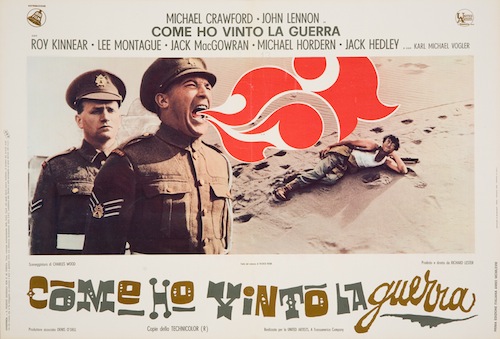 "Come ho vinto la guerra", locandina originale promozionale realizzata per la distribuzione del film in Italia, 1968, collezione privata Taormina/Franzoni