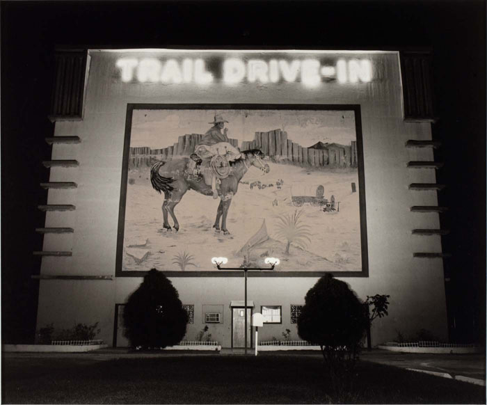 Steve Fitch, Drive-In Theatre, San Antonio, Texas, 1973, gelatin silver print, Smithsonian American Art Museum, Transfer from the National Endowment for the Arts, ©1973, Steve Fitch