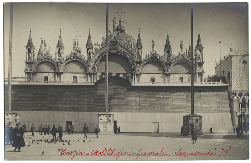 Basilica di San Marco. Stato di protezione dell stampa alla gelatina, 1916