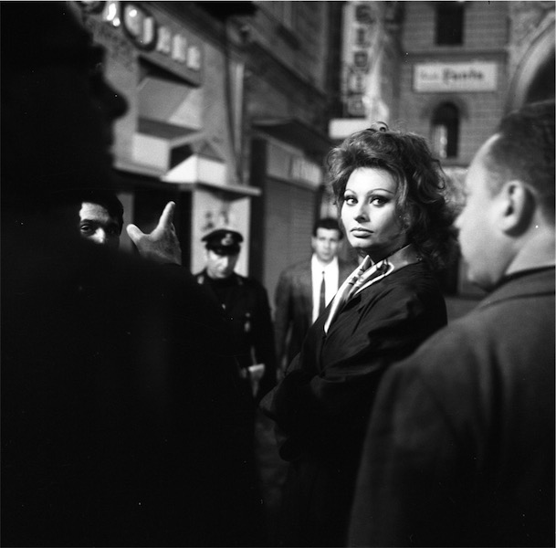 Sofia Loren sul set del film Matrimonio all'italiana, 1964. ©Archivio Fotografico Rodrigo Pais