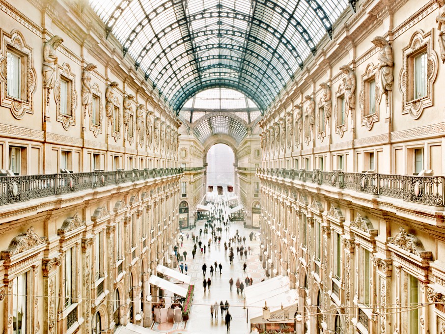 Milano, novembre 2010 - veduta dall'alto della Galleria Vittorio Emanuele © Massimo Siragusa 