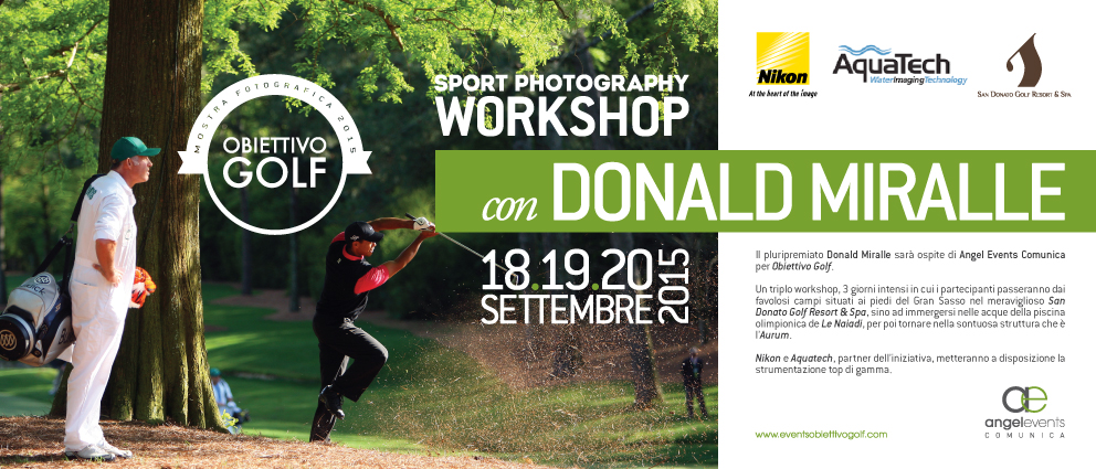 Donald Miralle workshop fotografia Obiettivo Golf
