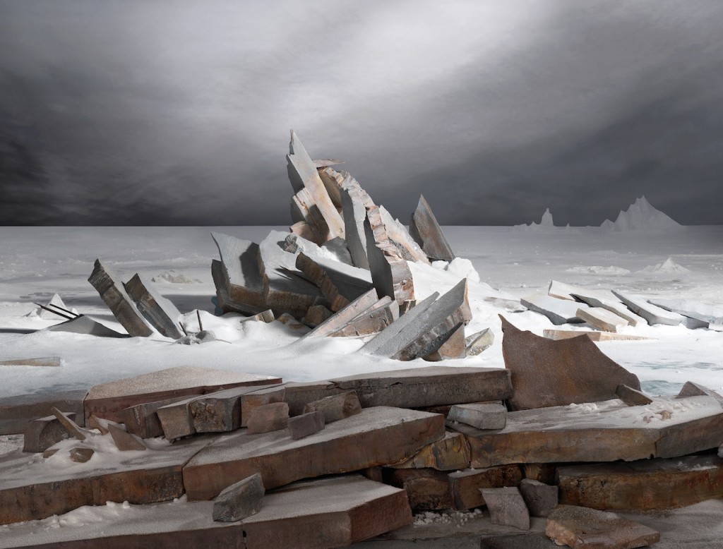 James Casebere Sea of Ice 2014 Digital fine art pigment print 