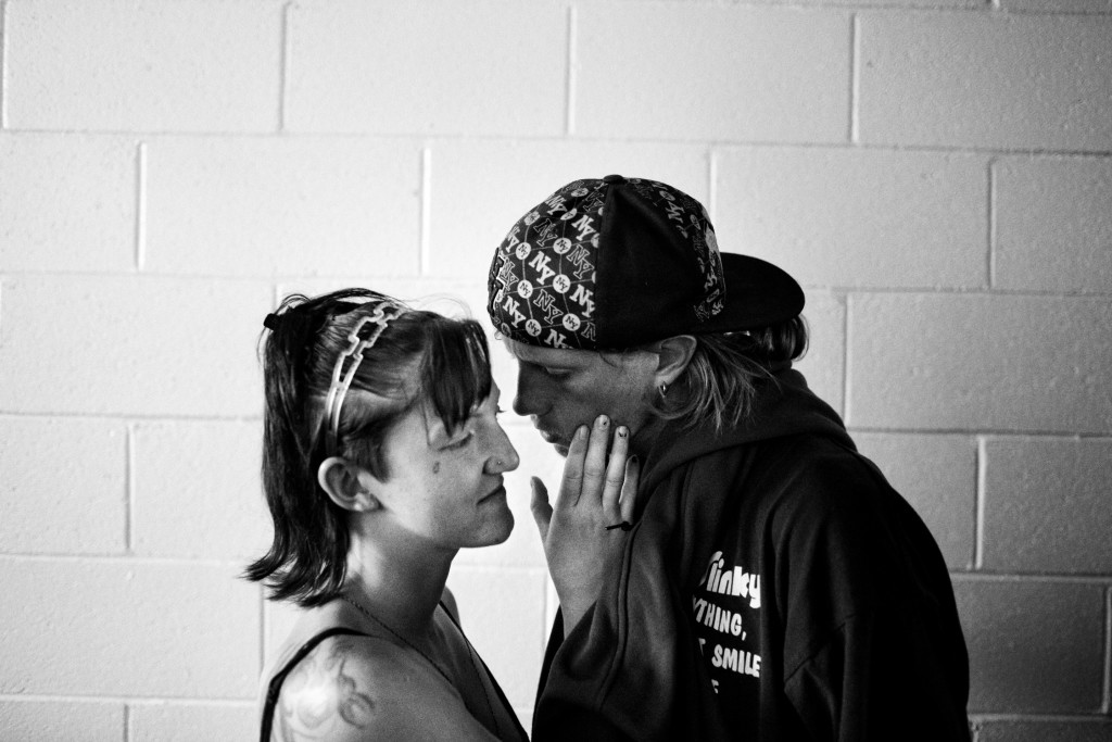 Ashley and James, giovane coppia di senzatetto. Fresno, California. U.S.A. 2011 © Paolo Pellegrin 