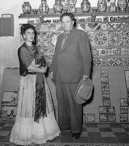 Frida Kahlo e Diego Rivera © Eva Alejandra Matiz and “The Leo Matiz Foundation” 