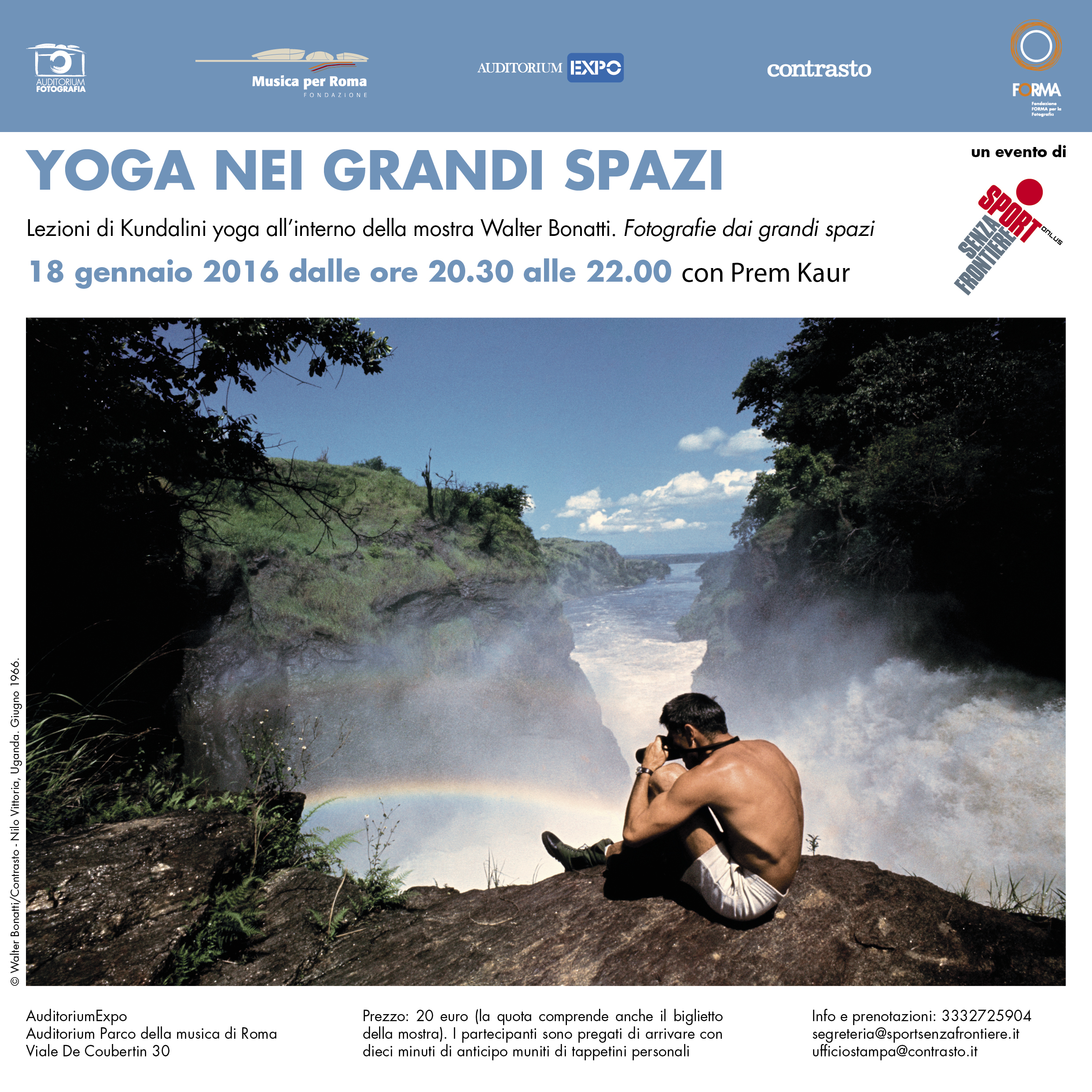 A Roma si fa Yoga al museo. Tra le opere fotografiche di Walter Bonatti