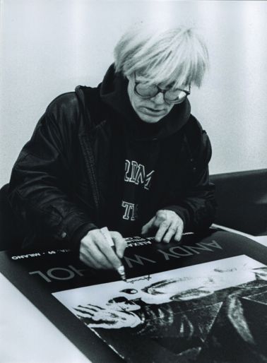 Andy Warhol, Fondazione Stelline, Milano 1987 - © Maria Mulas