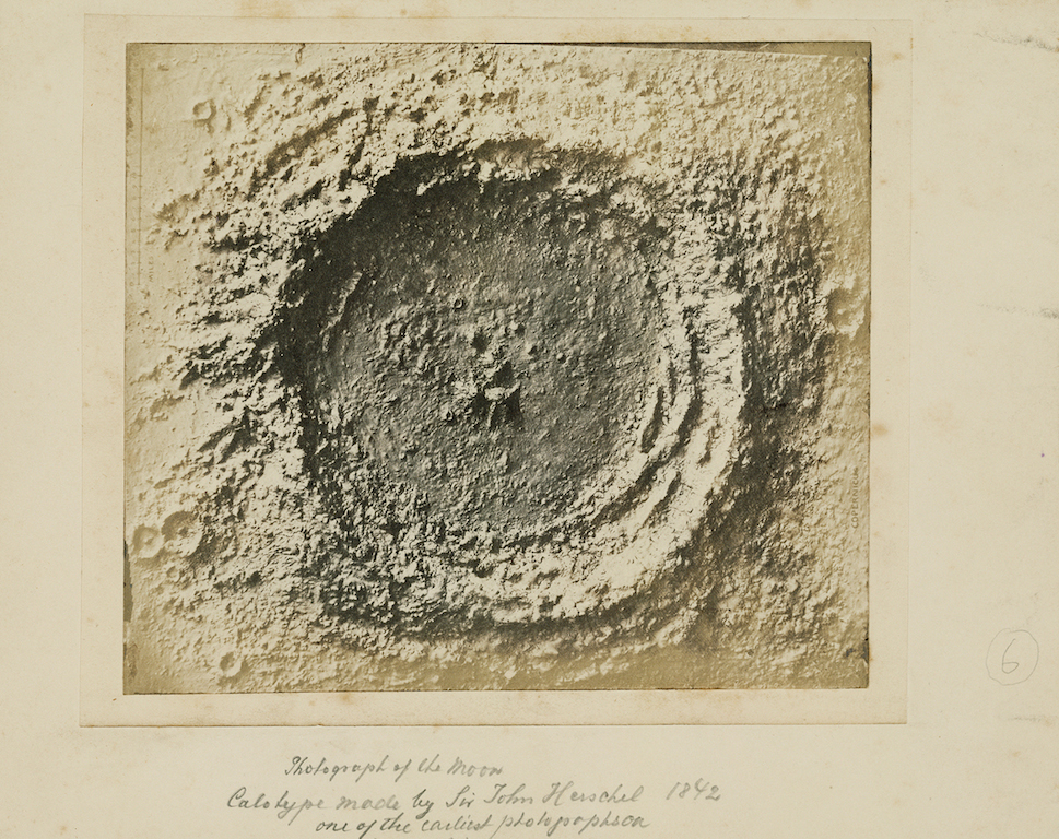 Moon Crater; Unknown; late 1850s; Salted paper print from a Collodion negative; Image: 13 x 16.5 cm (5 1/8 x 6 1/2 in.); 84.XP.259.16