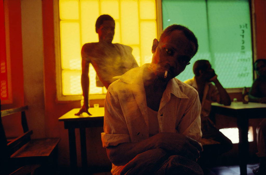 Alex Webb, Grenada. Gouyave. Bar. 1979.