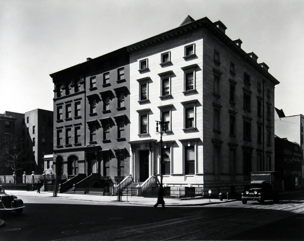 fifth avenue houses nos 4 6 8 1936 berenice abbott