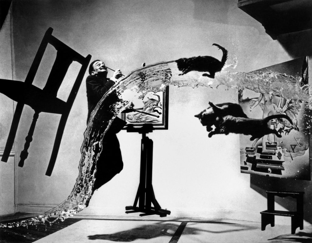 Copyright: Spanish painter Salvador DALI. "Dali Atomicus." 1948 © Philippe Halsman/Magnum Photos.