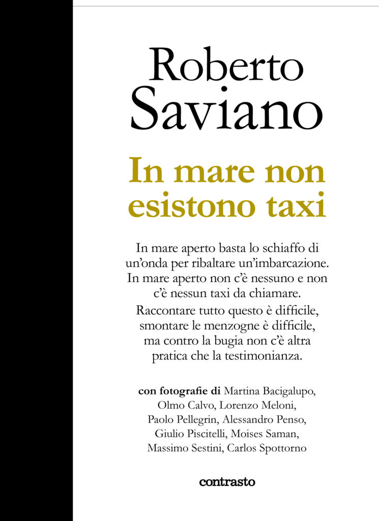 libro roberto saviano in mare non esistono taxi