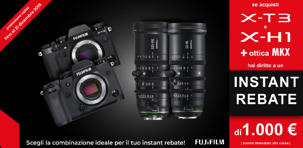 promozioni per Fujifilm GFX e MKX