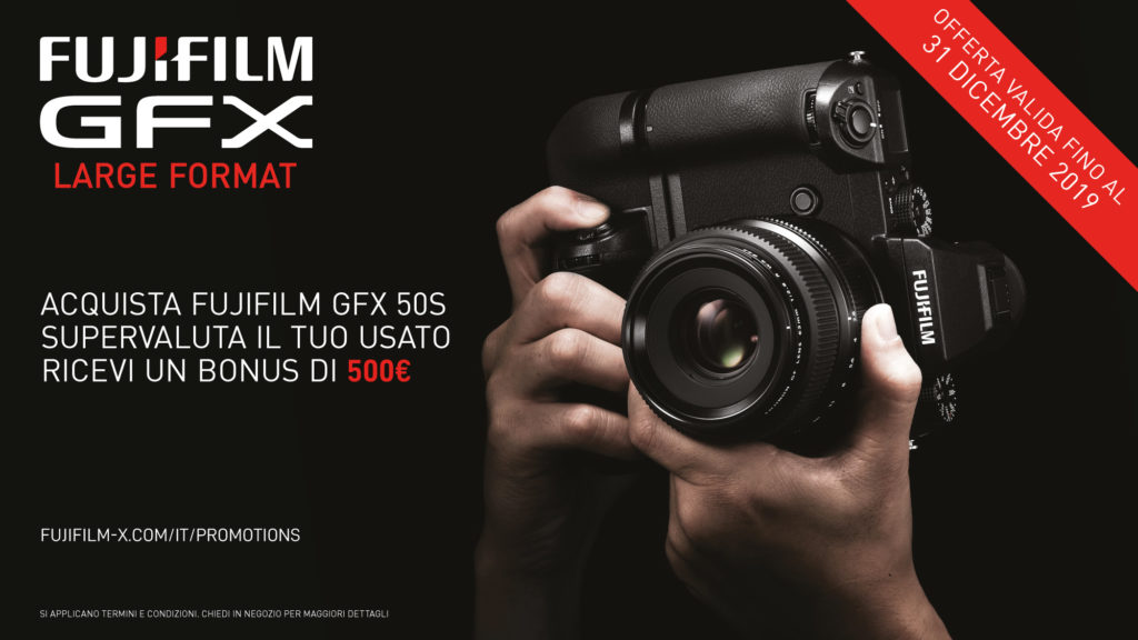 promozioni per Fujifilm GFX e MKX