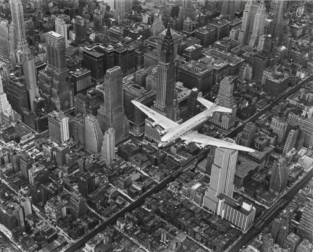 Bourke-White aereo sorvola new york