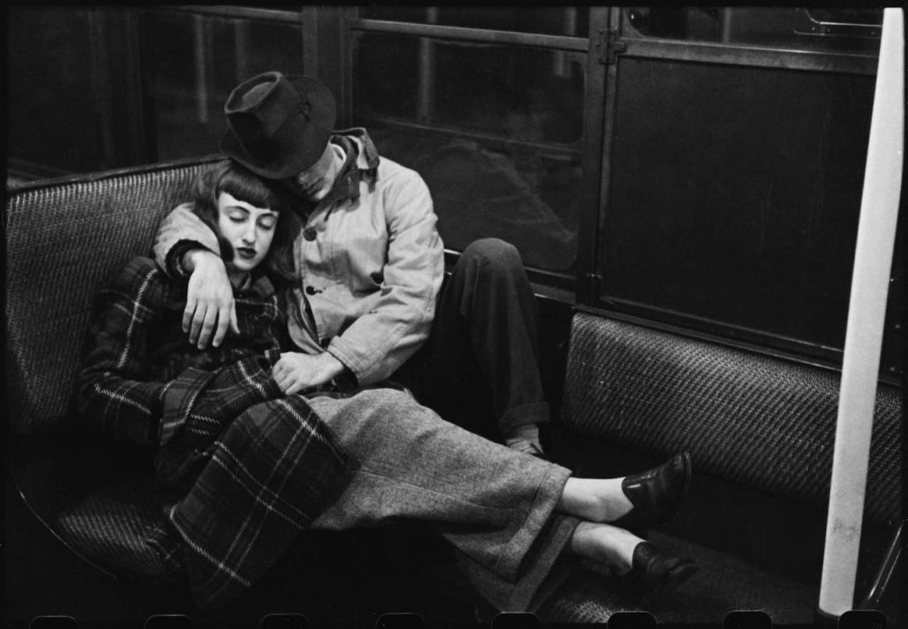 Life and Love on the New York City Subway Couple on a subway © Museum of the City of New York and Stanley Kubrick Film Archives