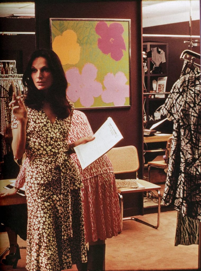 Diane nel suo primo showroom sulla Settima Strada a New York