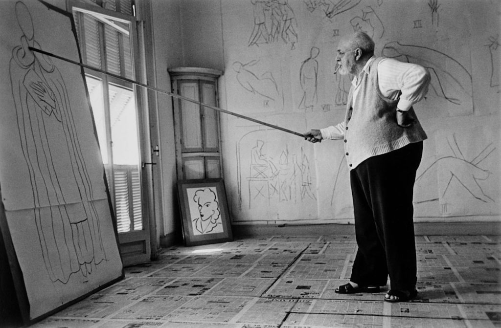 Henri Matisse in his studio, Nice, France, August 1949 Robert Capa 