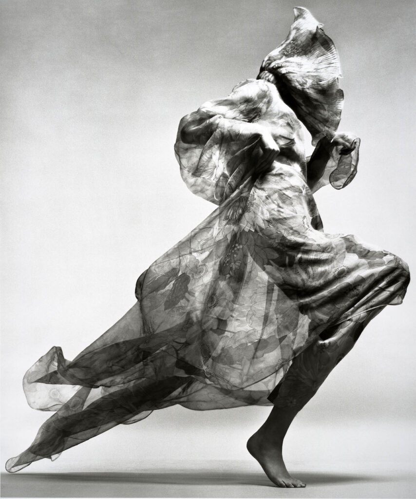 Richard Avedon, Jean Shrimpton, evening dress by Cardin, Paris, January, 1970 © The Richard Avedon Foundation