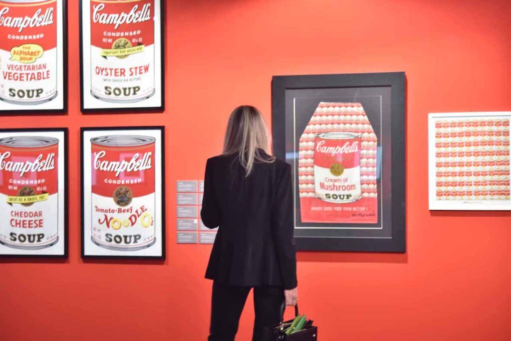 Andy Warhol allestimento mostra Padova