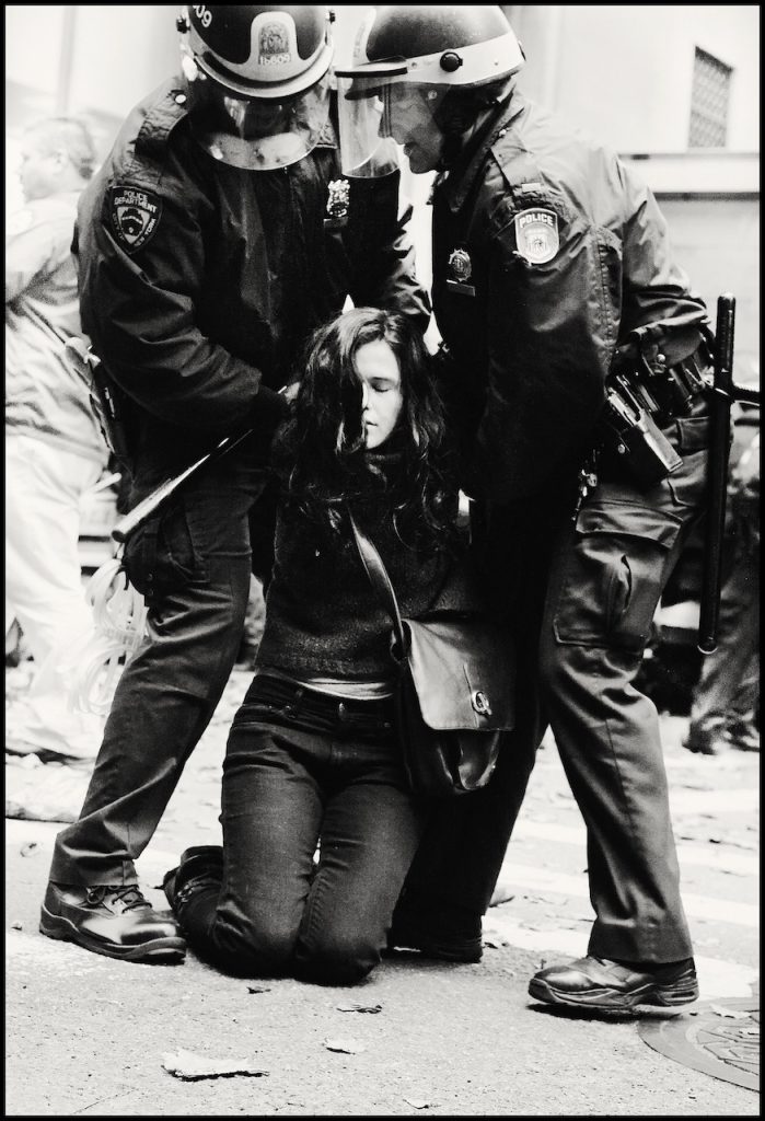 Christopher Anderson, USA. New York City. 17 November 2011. Police arrest demonstrators of the Occupy Wall Street movement