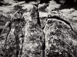 Ansel Adams, Pinnacles, Alabama Hills, 1945, Courtesy Fondazione di Modena – FMAV Fondazione Modena Visive © The Ansel Adams Publishing Rights Trust
