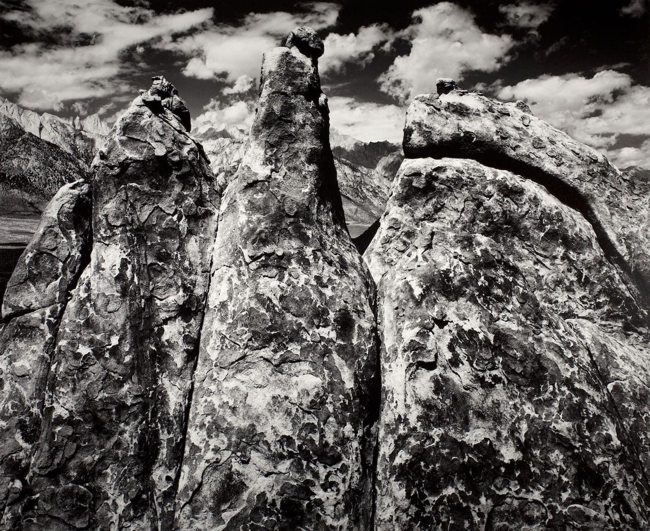 Ansel Adams, Pinnacles, Alabama Hills, 1945, Courtesy Fondazione di Modena – FMAV Fondazione Modena Visive © The Ansel Adams Publishing Rights Trust