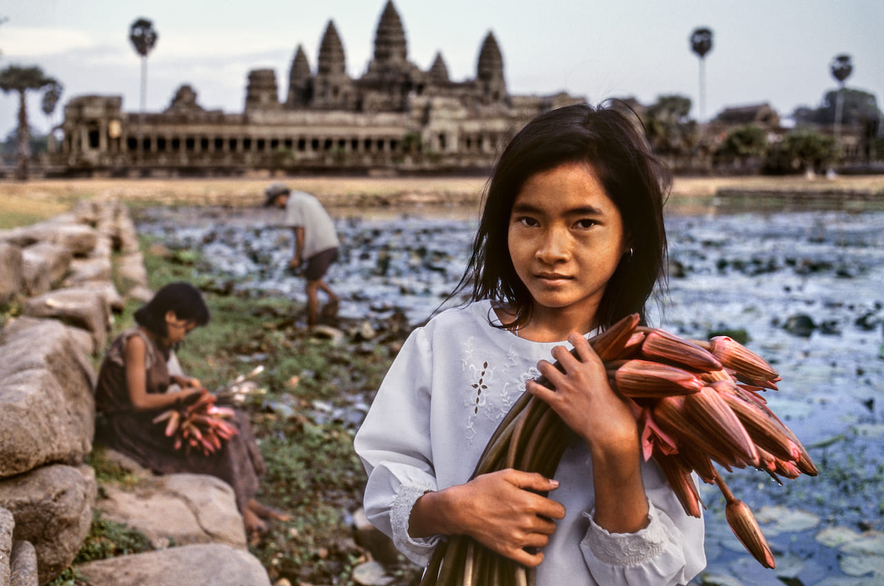 Angkor Wat, Cambogia, 1998 © Steve McCurry