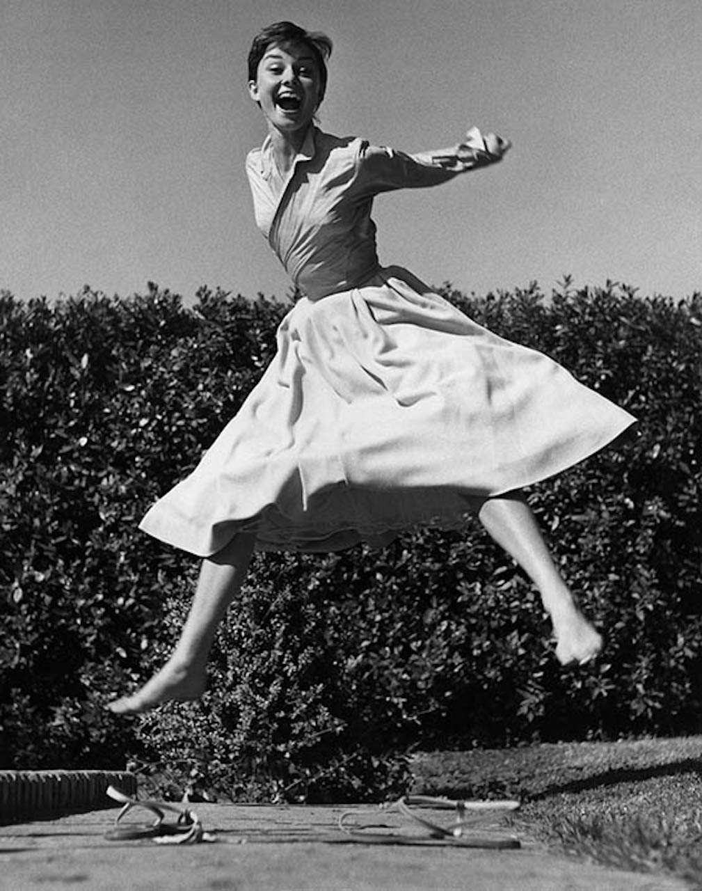 L'attrice Audrey Hepburn, 1955 © Philippe Halsman Archive 2023