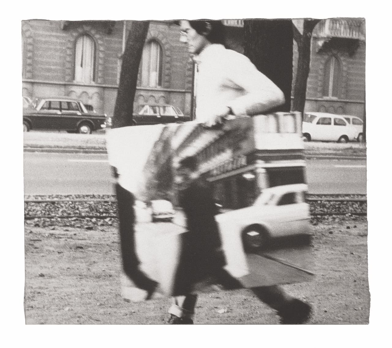 Giulio Paolini, D867, 1967 Stampa in bianco e nero su tela emulsionata 93 × 114 cm Collezione privata, Londra