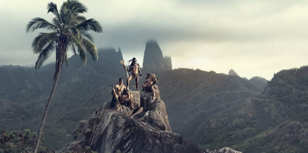 Jimmy Nelson, Marquesans, Hakahau, Mount Oave, Ua Pou, The Marquesans Island, French Polynesia, 2016 © Jimmy Nelson B.V.