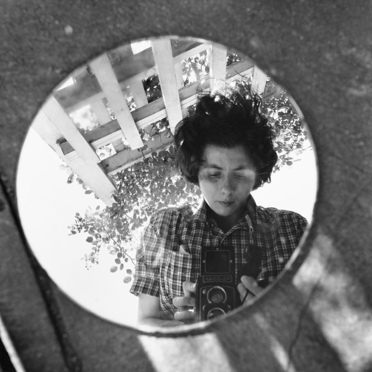 Self portrait New York 1953 silver print 2014 © Estate of Vivian Maier, courtesy of Maloof Collection and Howard Greenberg Gallery, NY
